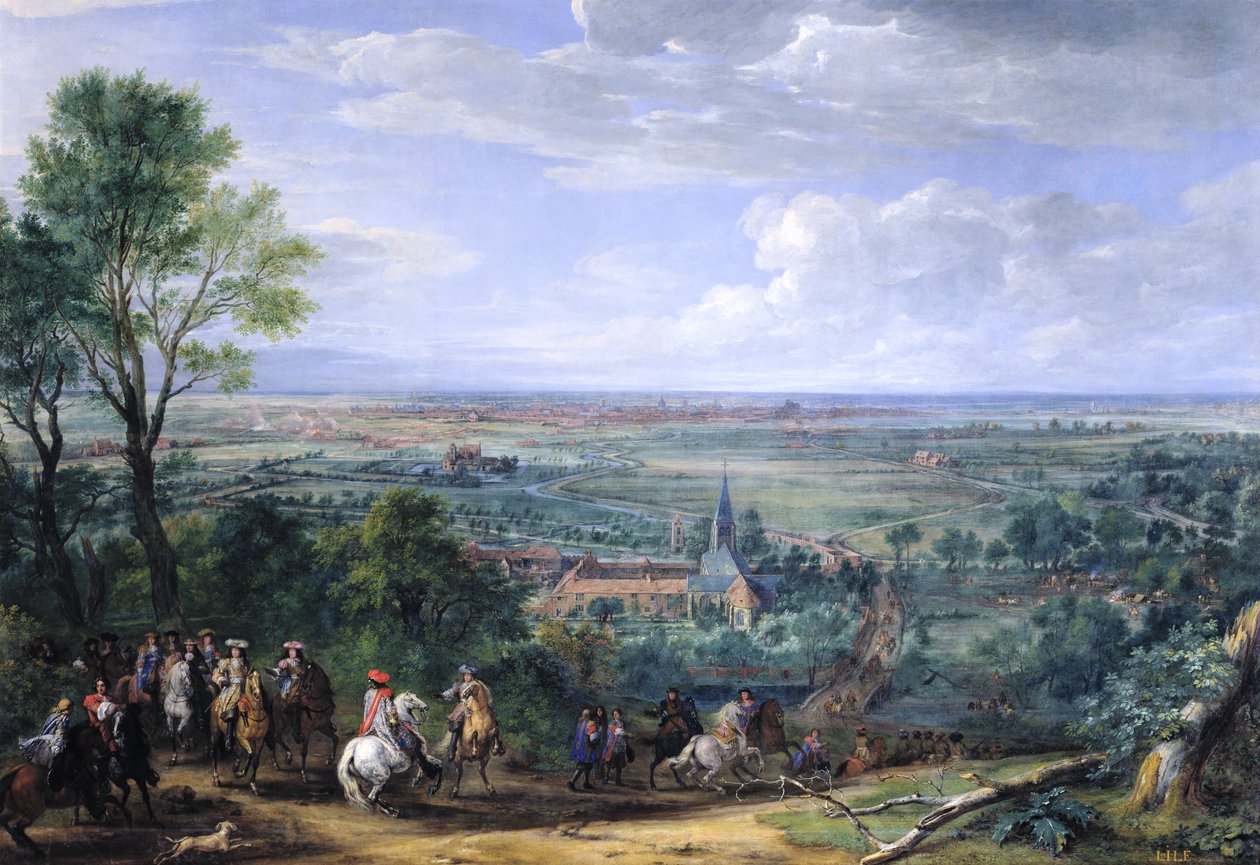 Louis XIV (1638-1715) au siège de Lille face au prieuré de Fives, août 1667, c.1685 - Adam Frans van der Meulen