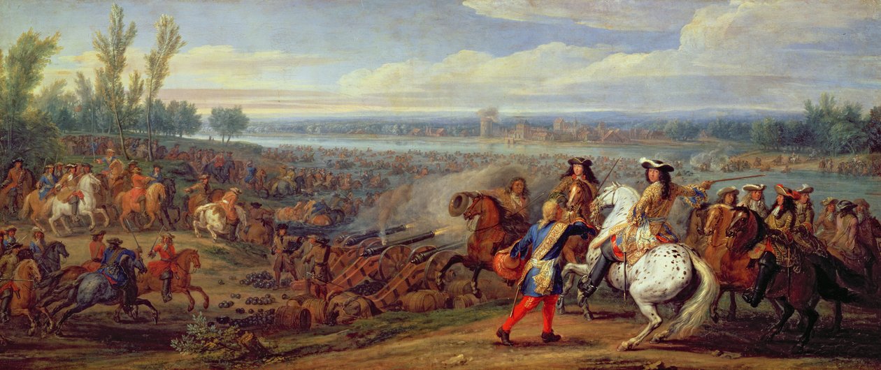 La traversée du Rhin, 12 juin 1672 - Adam Frans van der Meulen