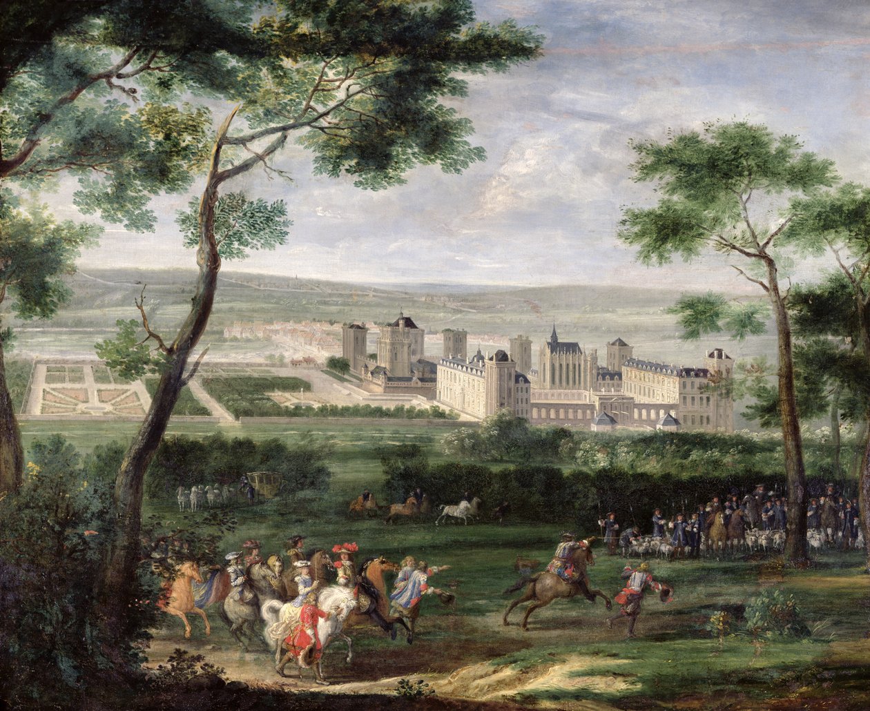 Vue du Château de Vincennes, c.1665 - Adam Frans van der Meulen