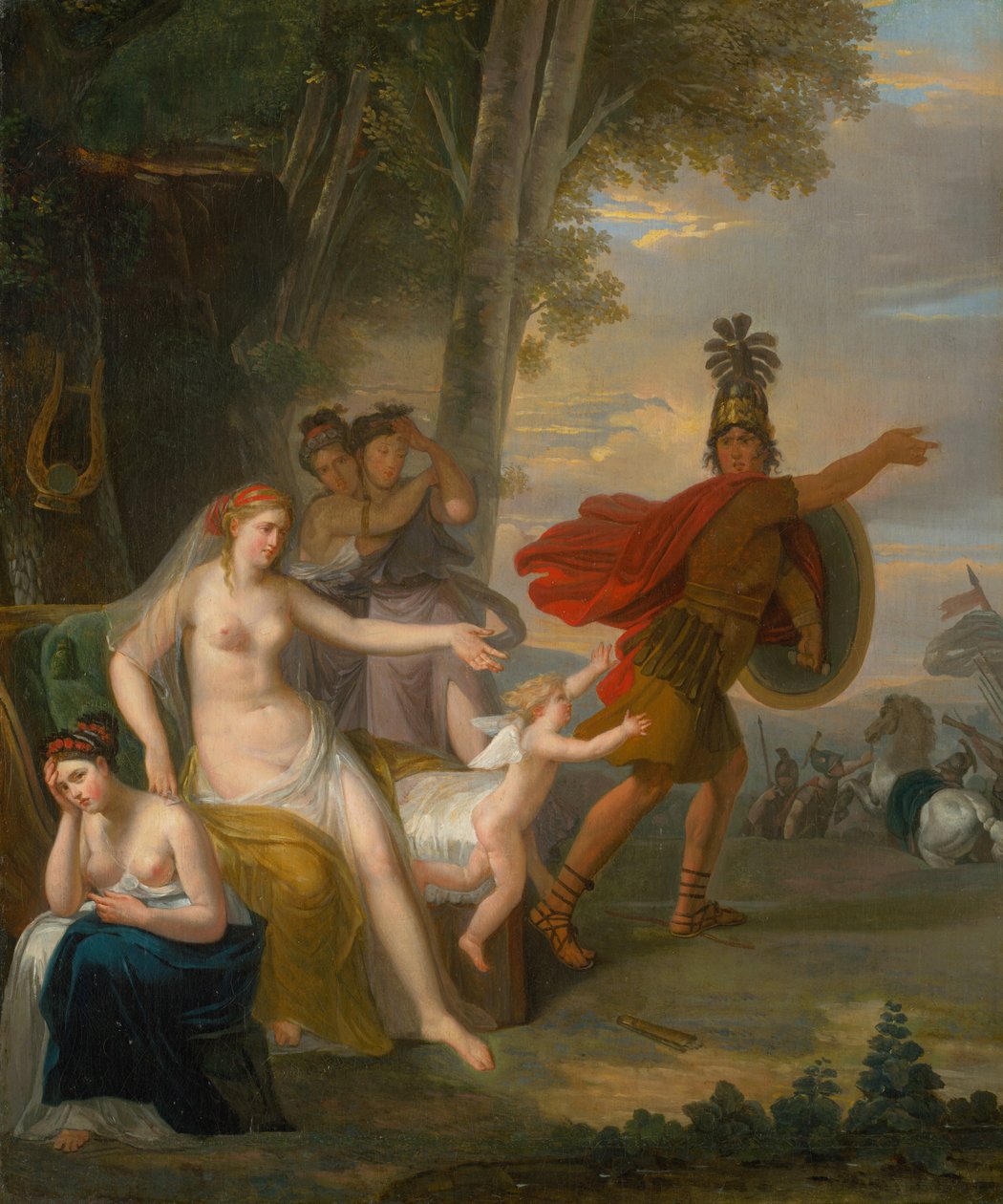 Hector faisant ses adieux à Andromaque - Adam Friedrich Oeser