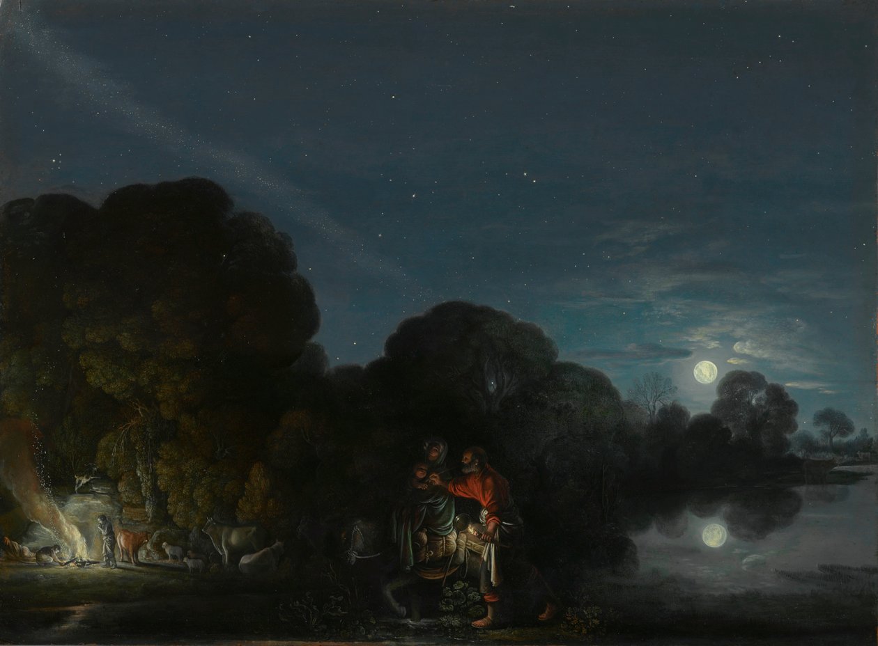 La fuite en Égypte - Adam Elsheimer