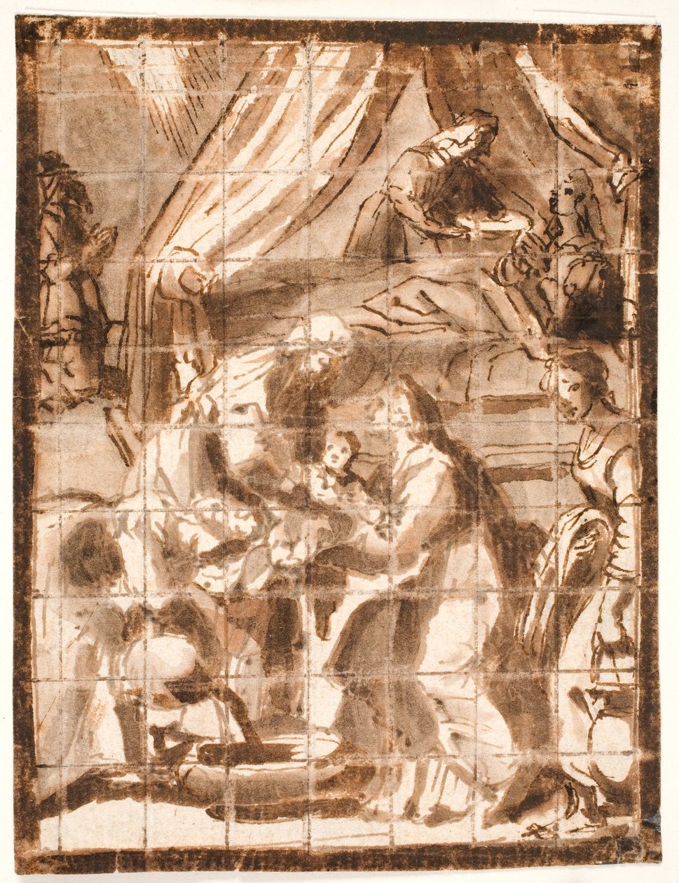 La naissance de la Vierge Marie - Adam Elsheimer