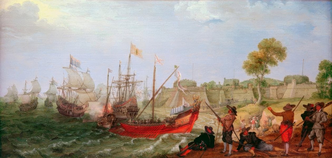 Une escouade néerlandaise attaque une forteresse espagnole - Adam Willaerts