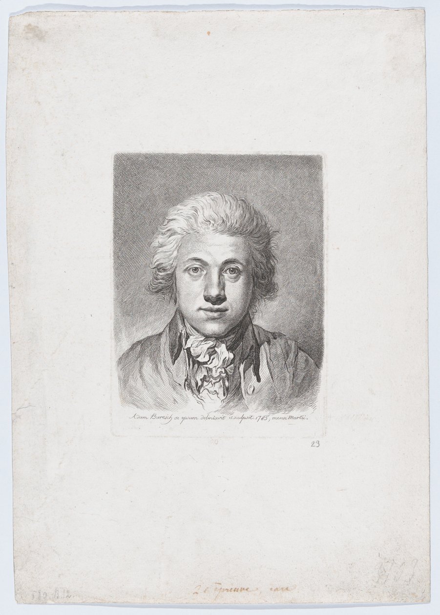 Autoportrait, 1785 - Adam von Bartsch