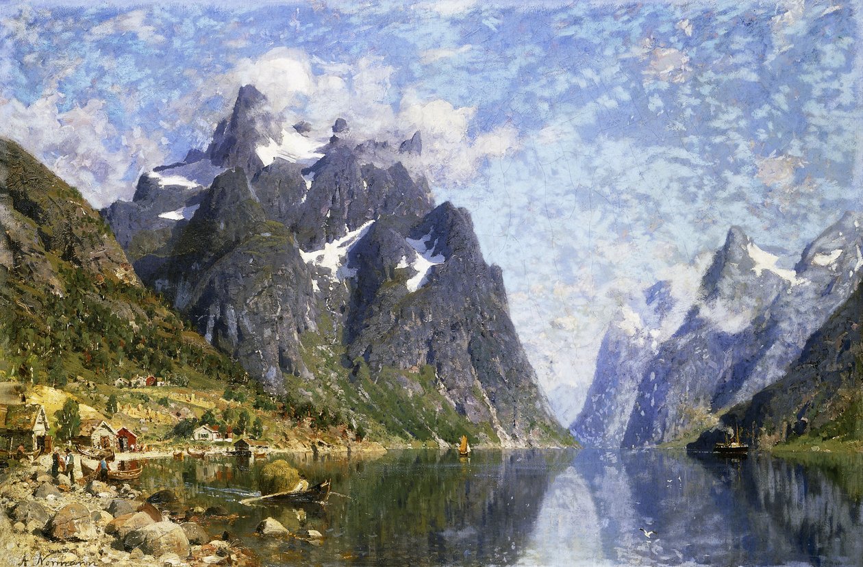 Hardangerfjord, Norvège - Adelsteen Normann