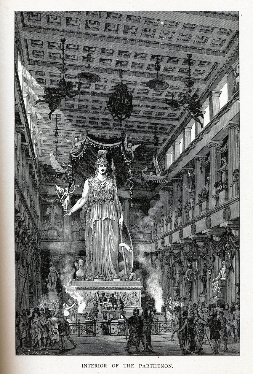 Intérieur du Parthénon, 1882 - Adolf Closs