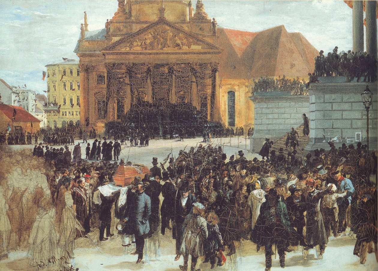 Exposition des morts de mars - Adolph Menzel
