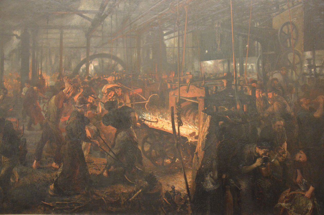 Das Eisenwalzwerk - Adolph Menzel