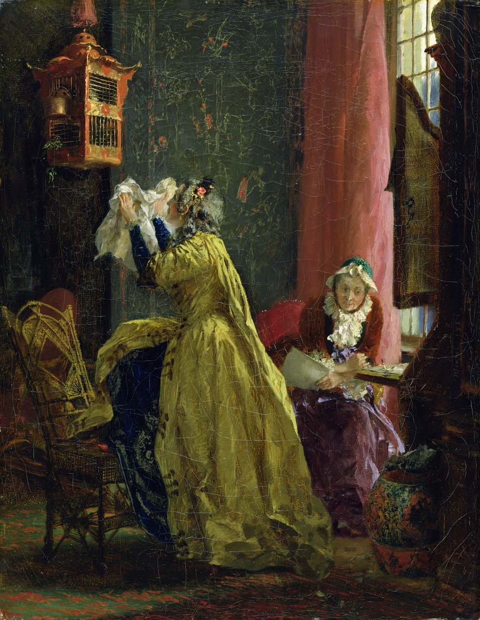 Dans le Boudoir, 1851 - Adolph Menzel