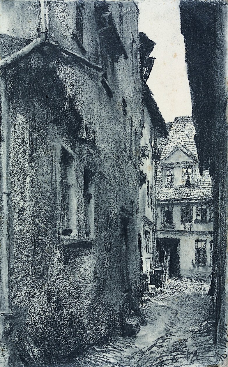 Vieille route - Adolph Menzel