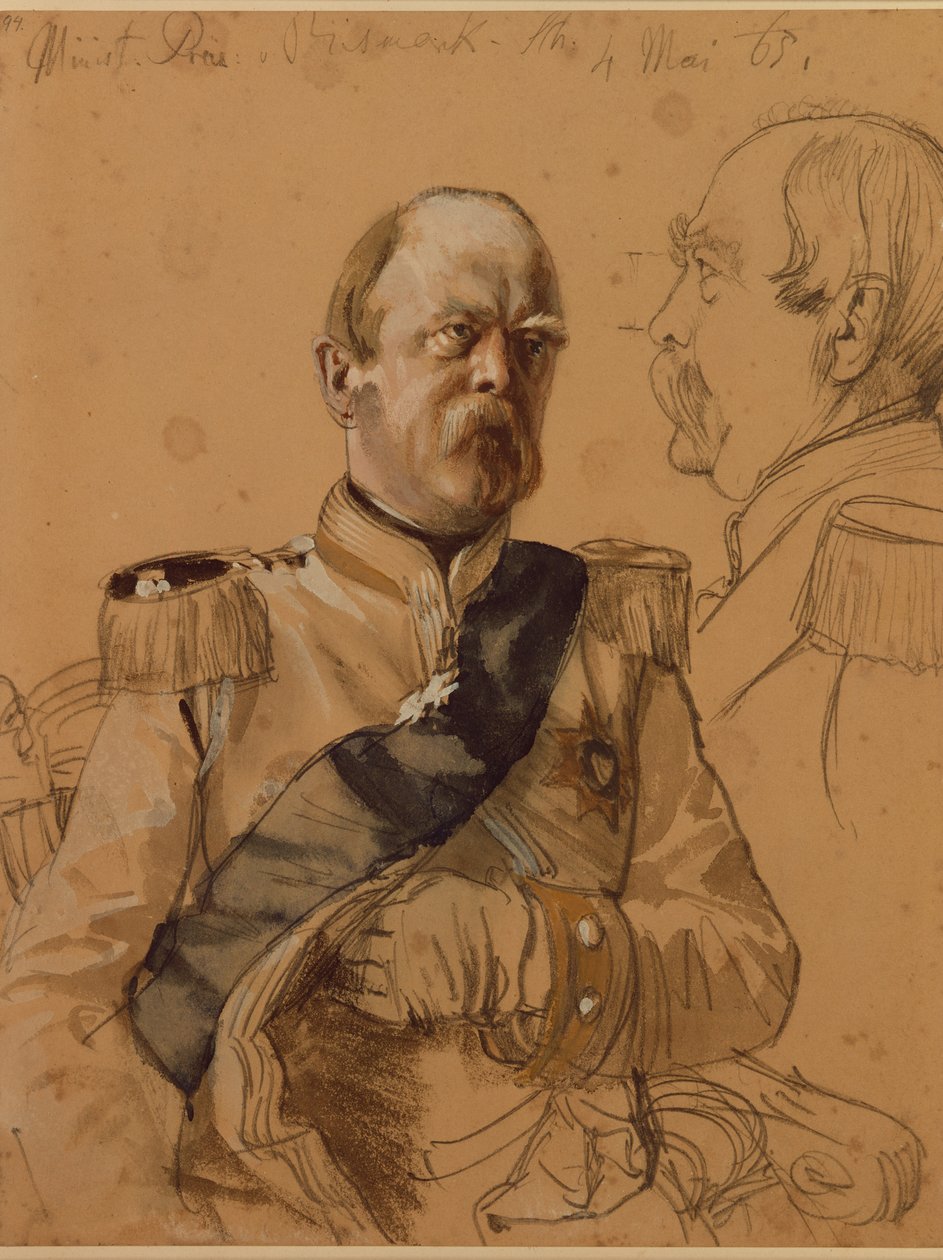 Prince Otto von Bismarck, 1865 - Adolph Menzel