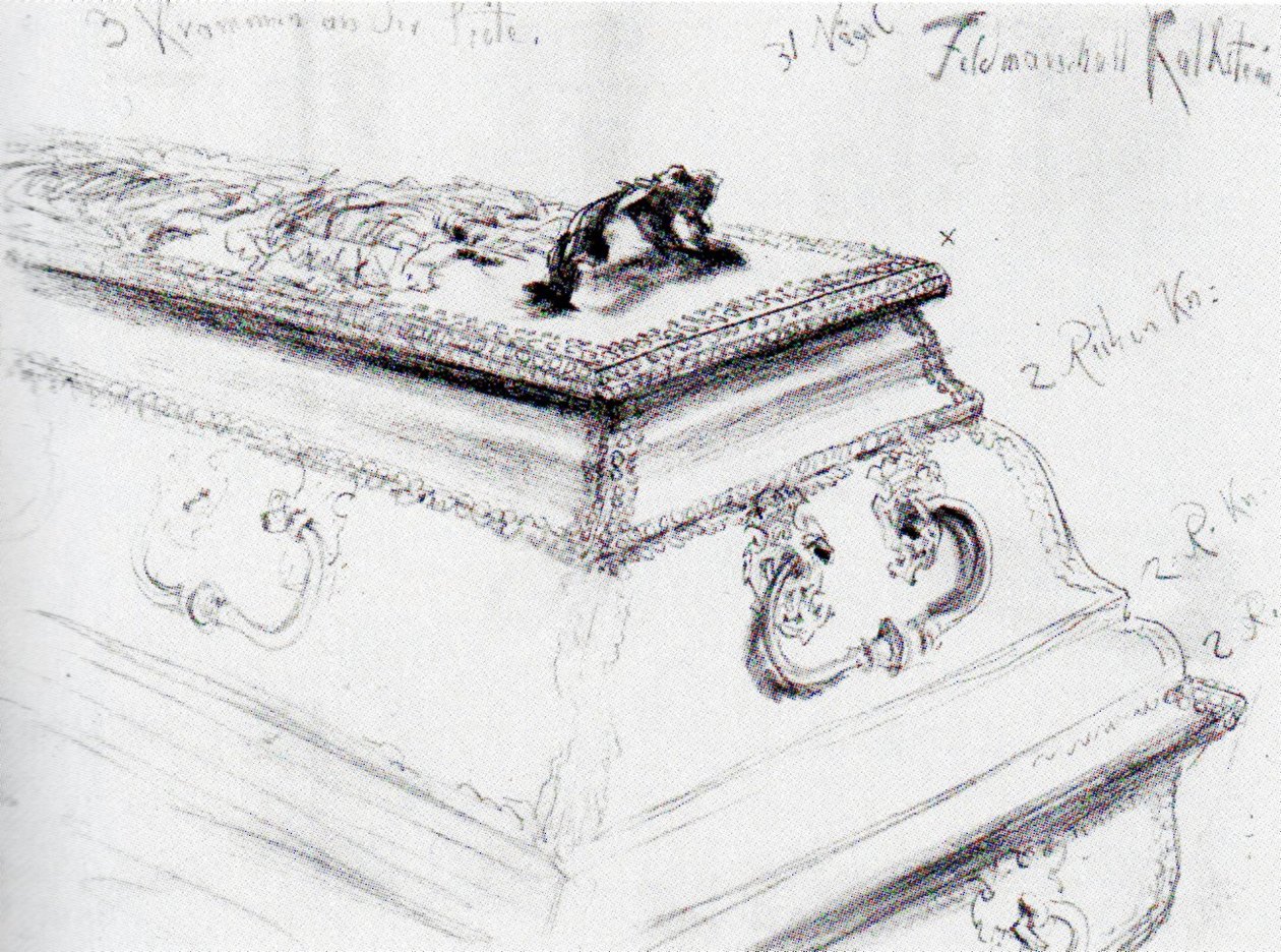 Cercueil du maréchal von Kalckstein - Adolph Menzel