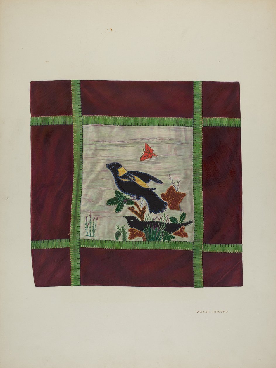 Couverture appliquée (détail), 1941 - Adolph Opstad