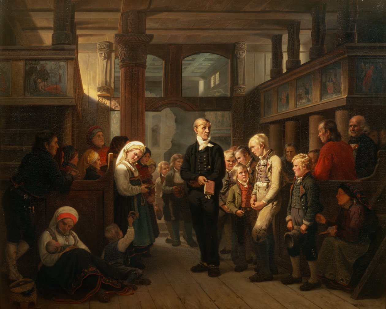 Un examen - Adolph Tidemand