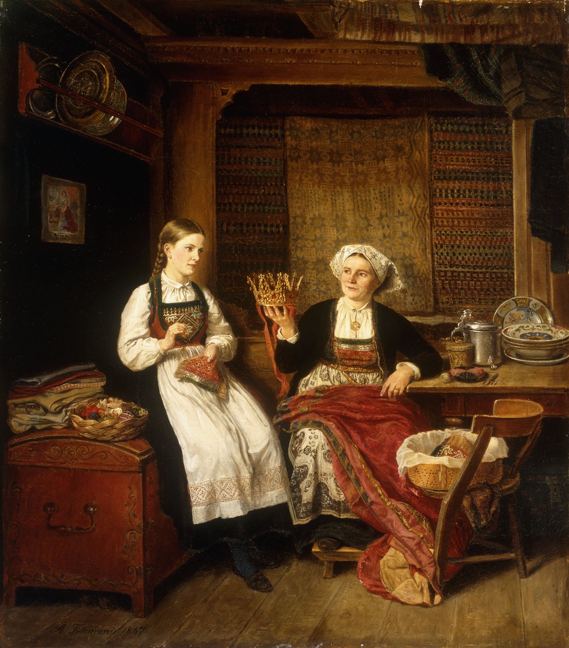 Préparations pour la célébration - Adolph Tidemand