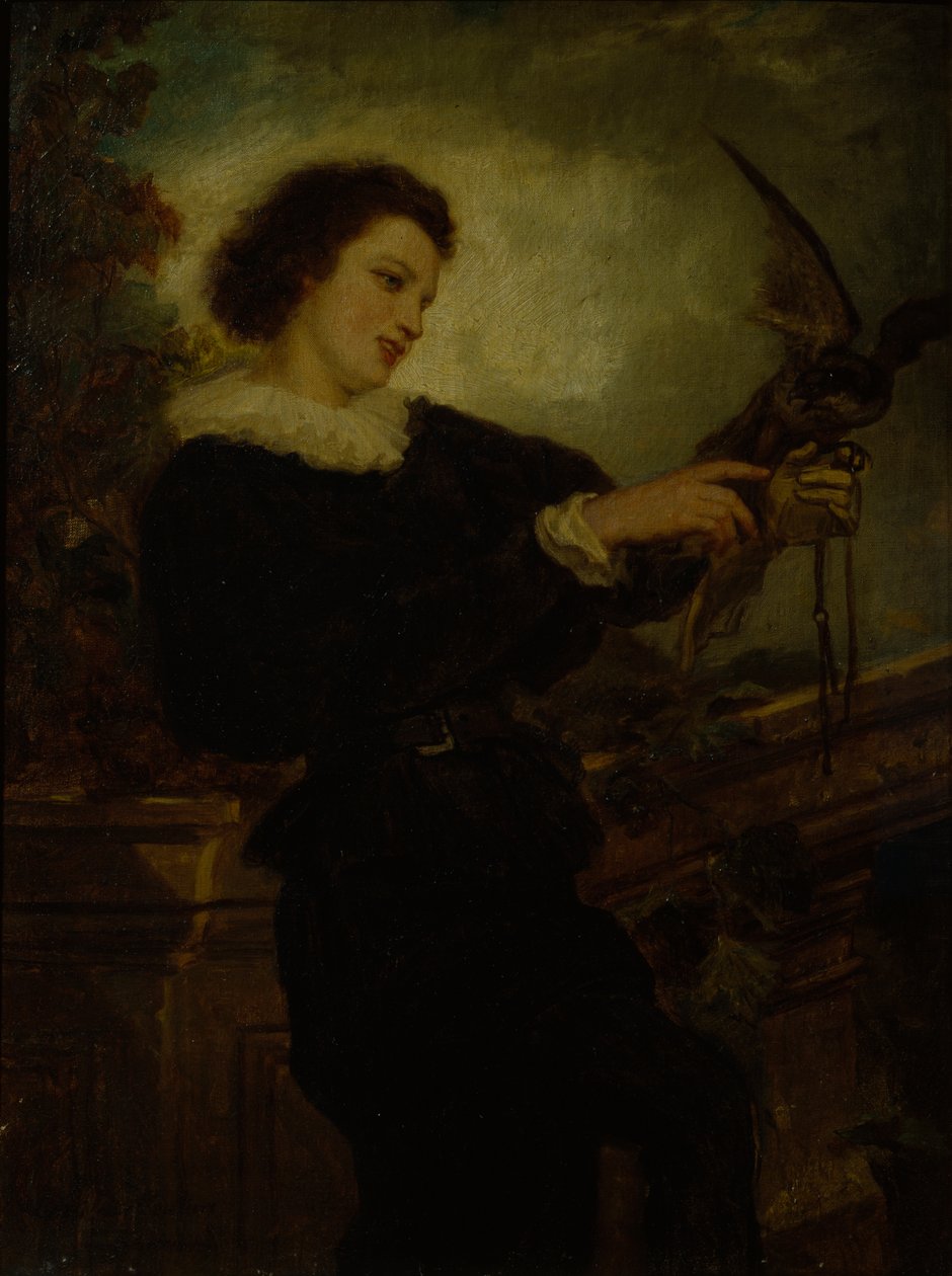 Le fauconnier - Adolph Tidemand