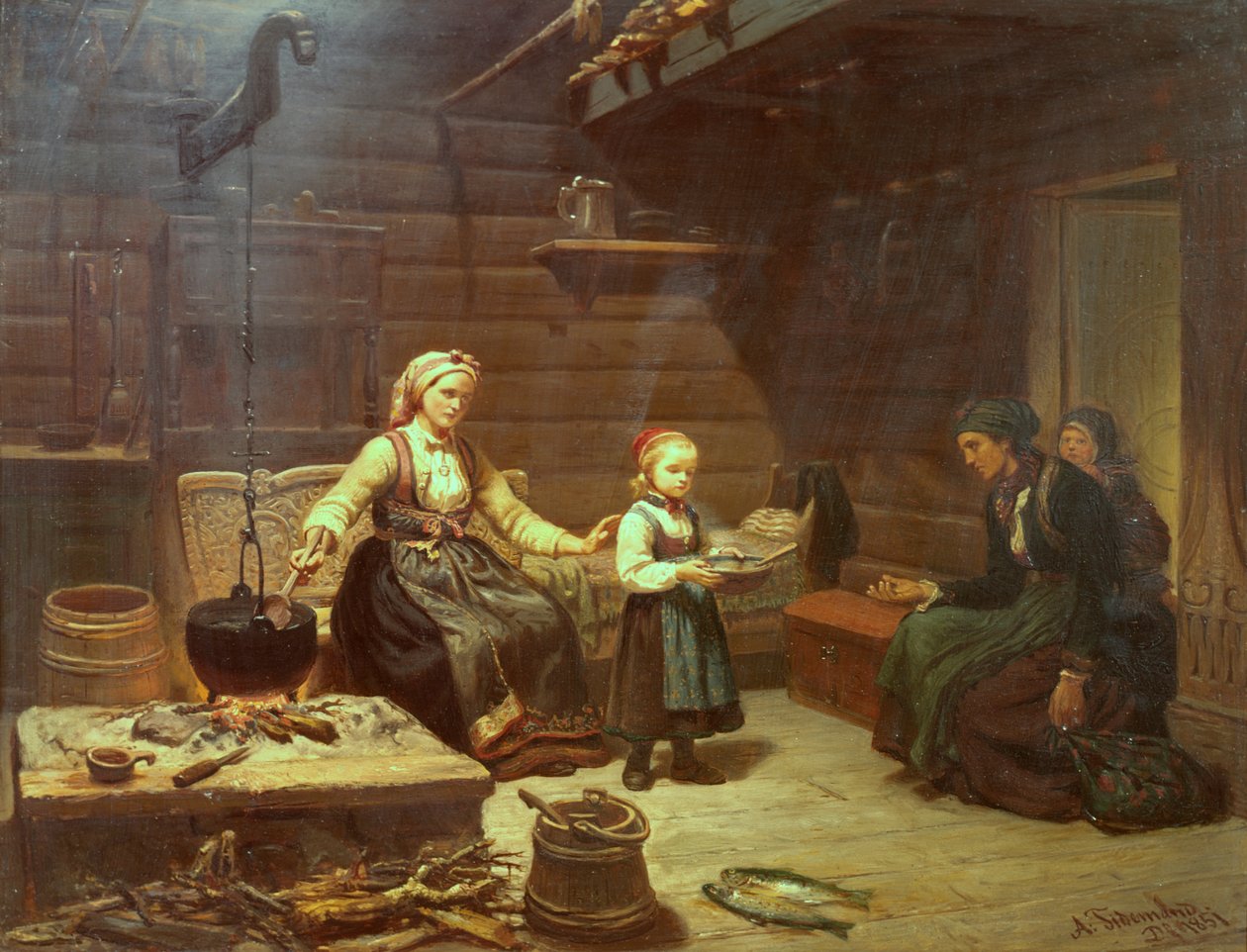 Le mendiant - Adolph Tidemand