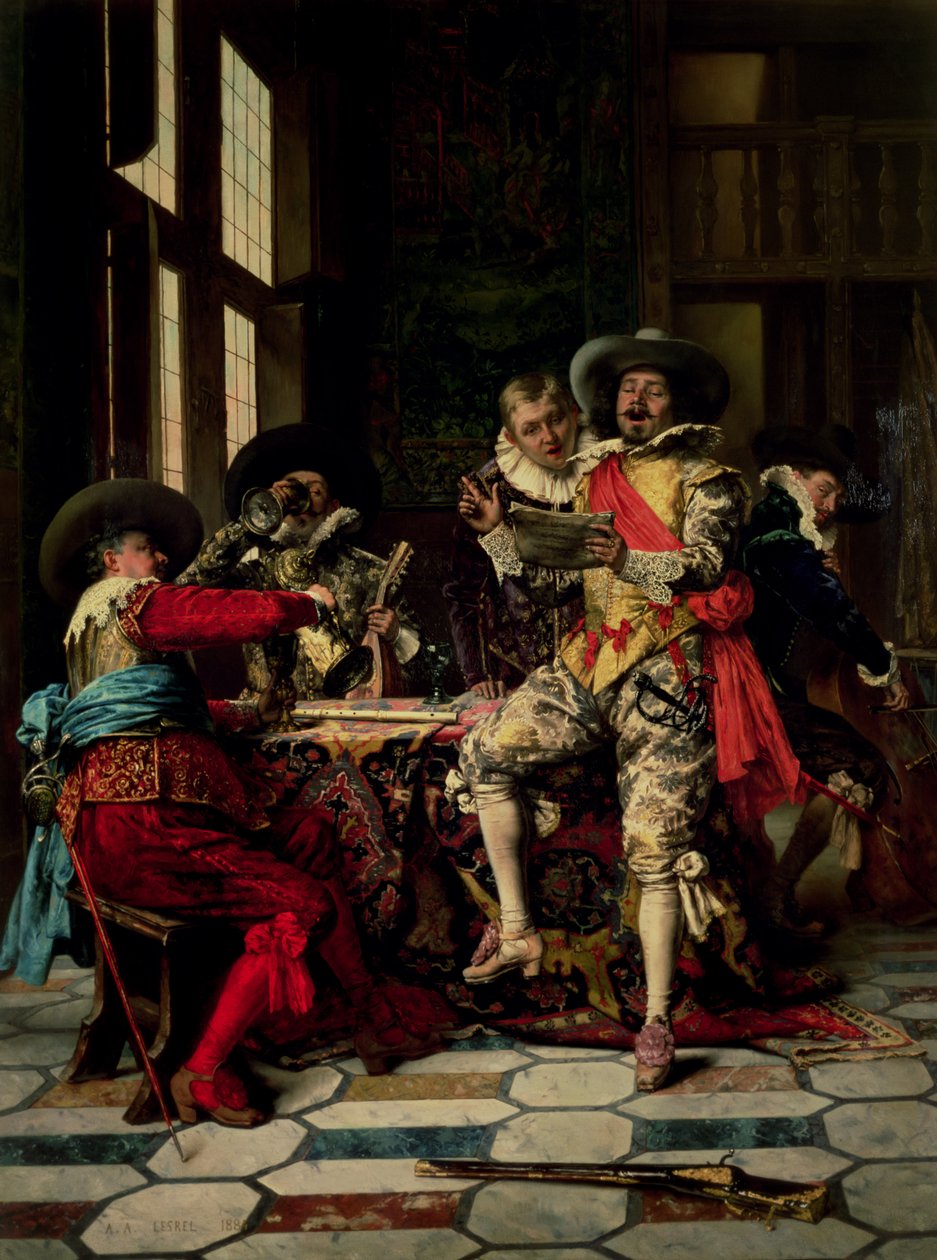 Les chanteurs - Adolphe Alexandre Lesrel