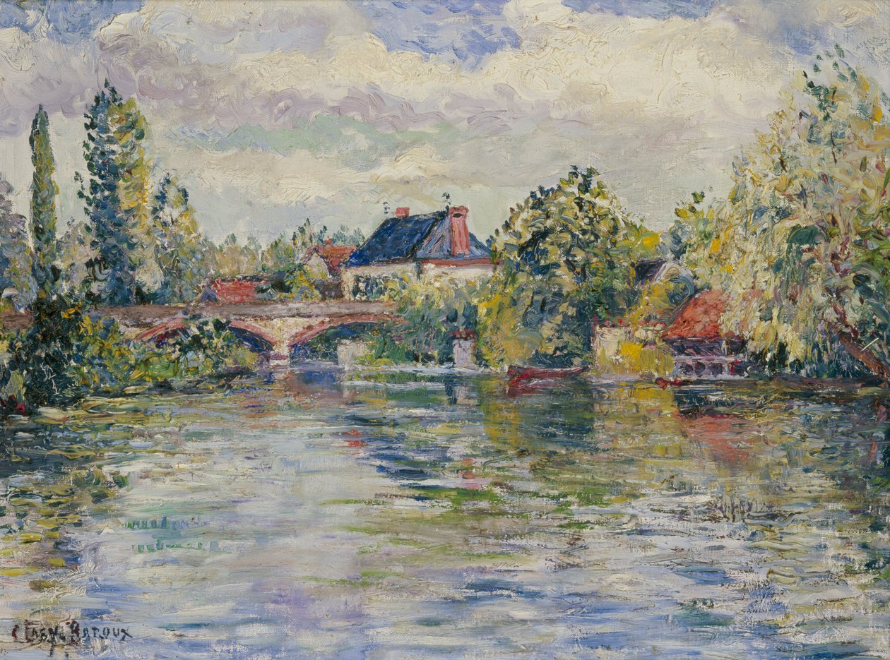 Le pont de Garennes - Adolphe Clary Baroux