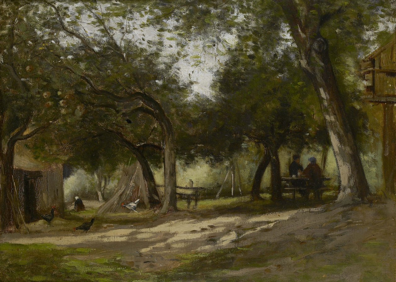 Paysage avec une ferme, 1830 - Adolphe Felix Cals