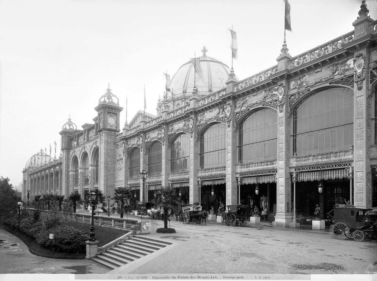 Vue du Palais des Beaux-arts, Exposition Universelle, Paris, 1889 - Adolphe Giraudon