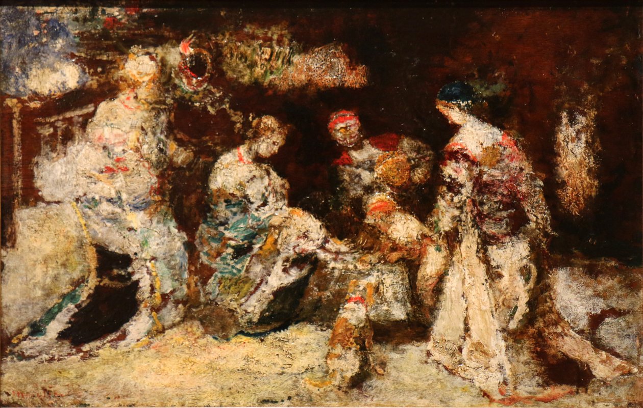 Scène de parc - Adolphe Joseph Thomas Monticelli