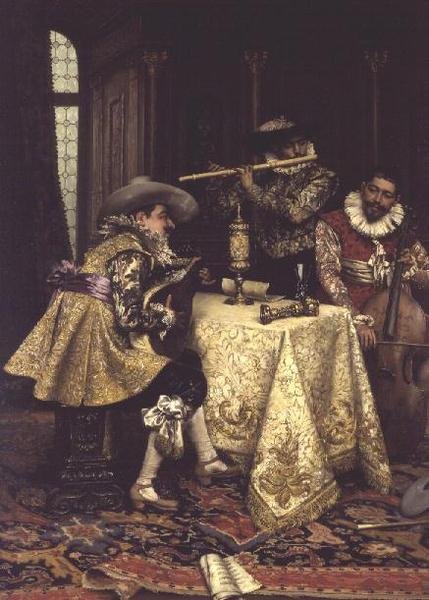 Les musiciens - Adolphe Alexandre Lesrel