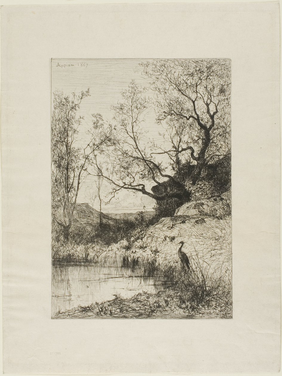 Un étang près de Roussillon - Adolphe Appian