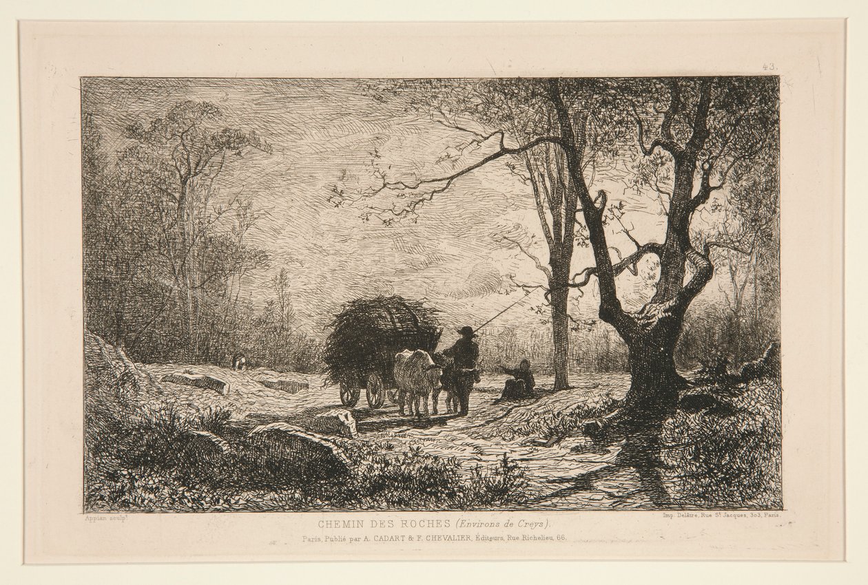 Chemin des roches (environs de Creys) - Adolphe Appian
