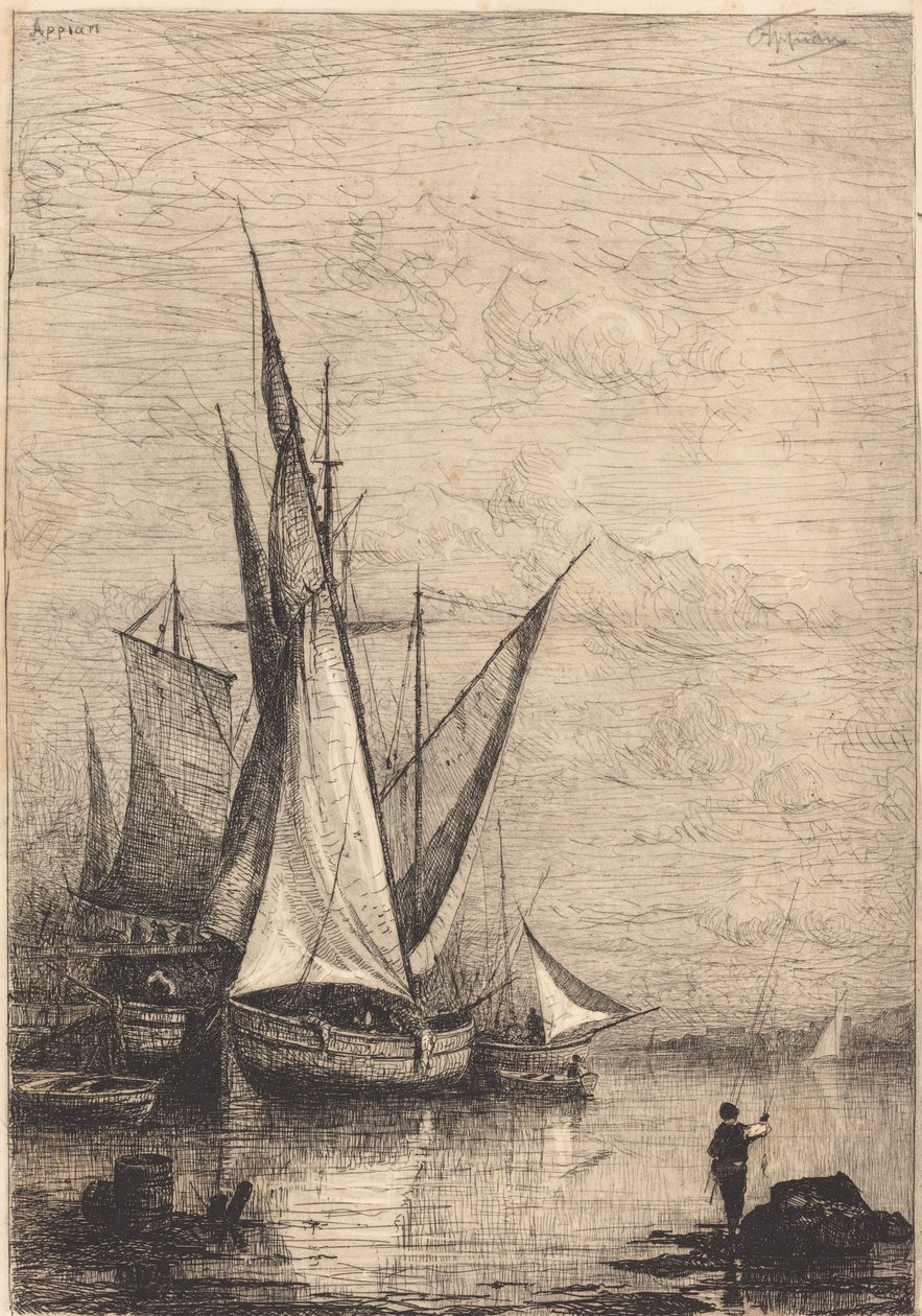 Le port de Gênes - Adolphe Appian