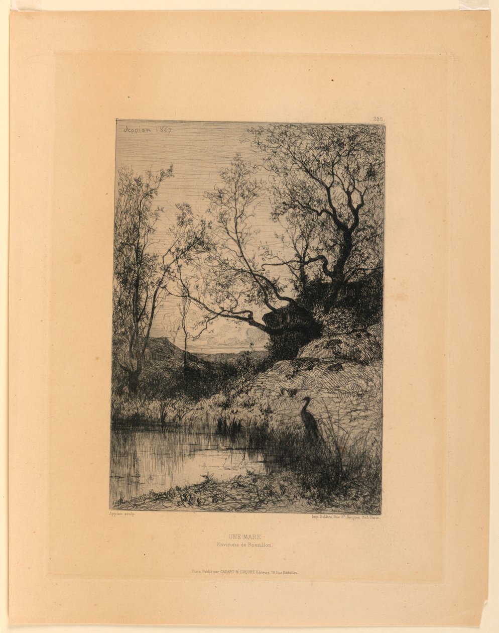 Une Mare (Environs de Rossilon) - Adolphe Appian