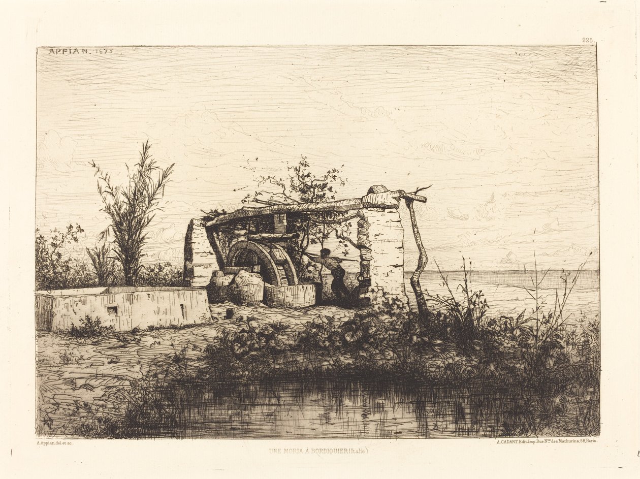 Une moria à Bordighera (Italie) - Adolphe Appian