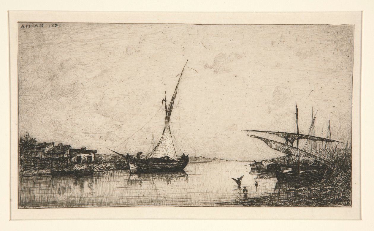 Deux ponts bateau de pêche - Adolphe Appian
