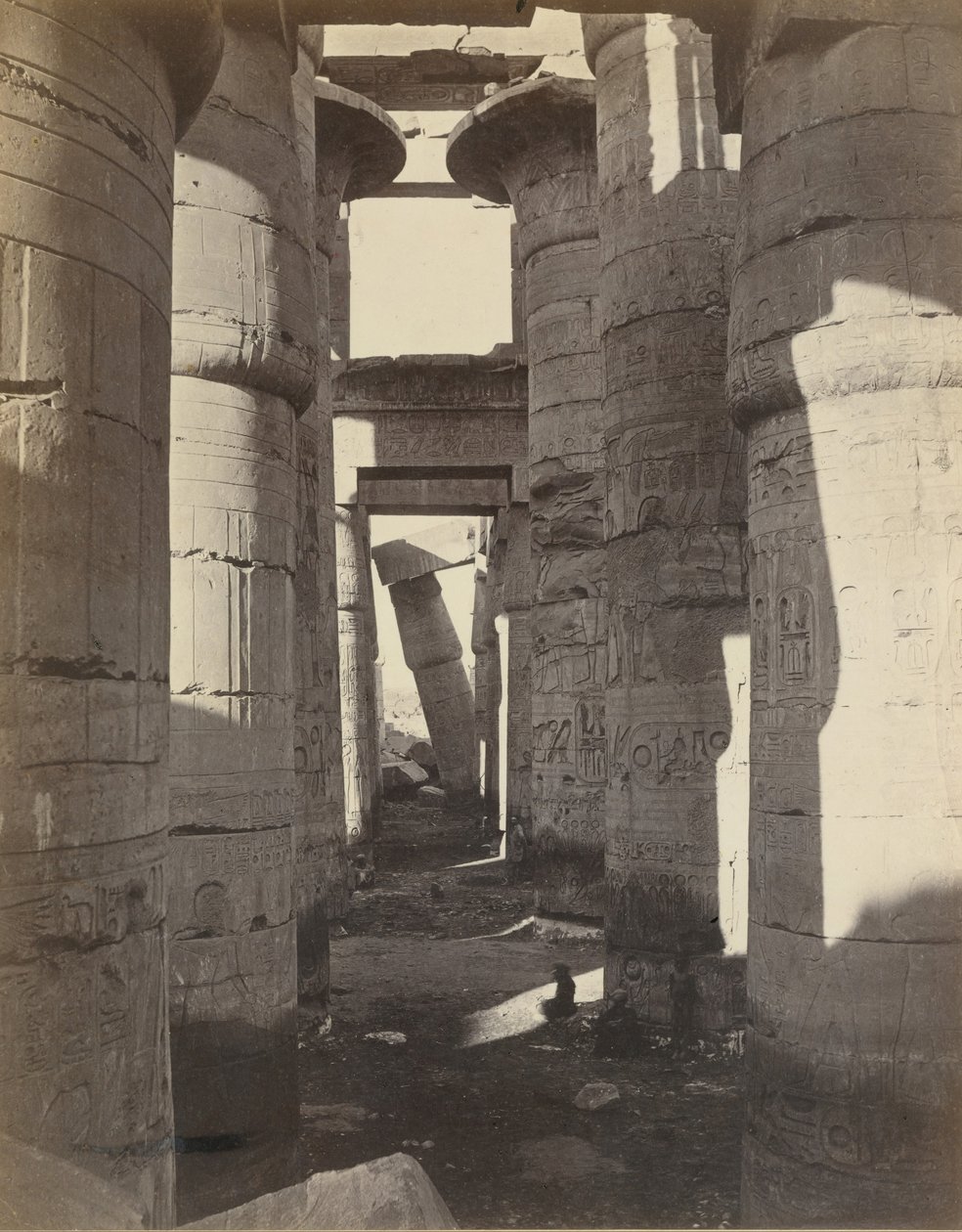 Haute-Égypte, Salle Hypostyle à Karnak - Adolphe Braun
