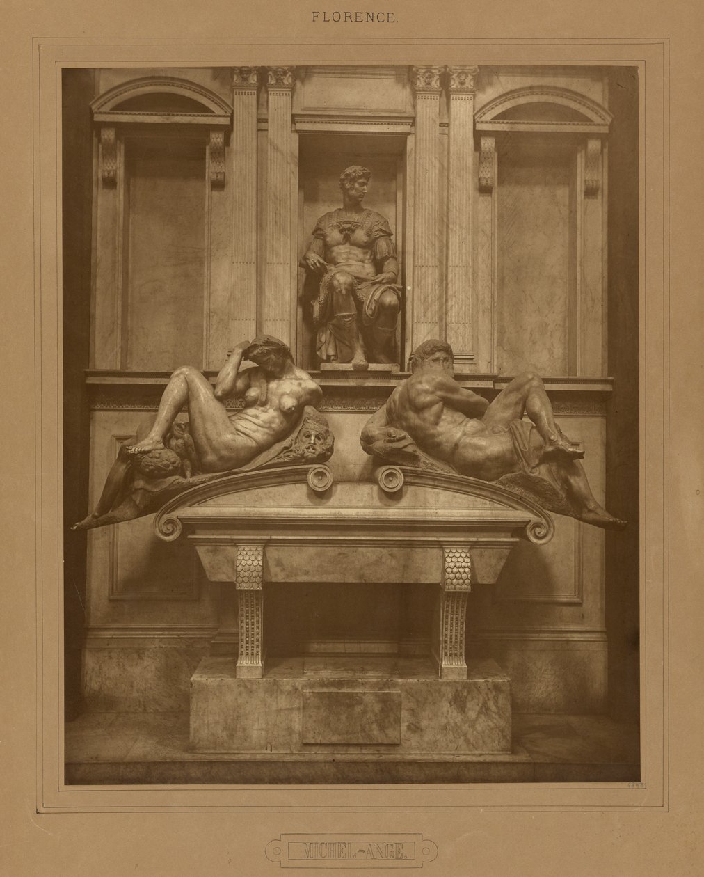 [Tombeau des Médicis de Michel-Ange, Florence] - Adolphe Braun