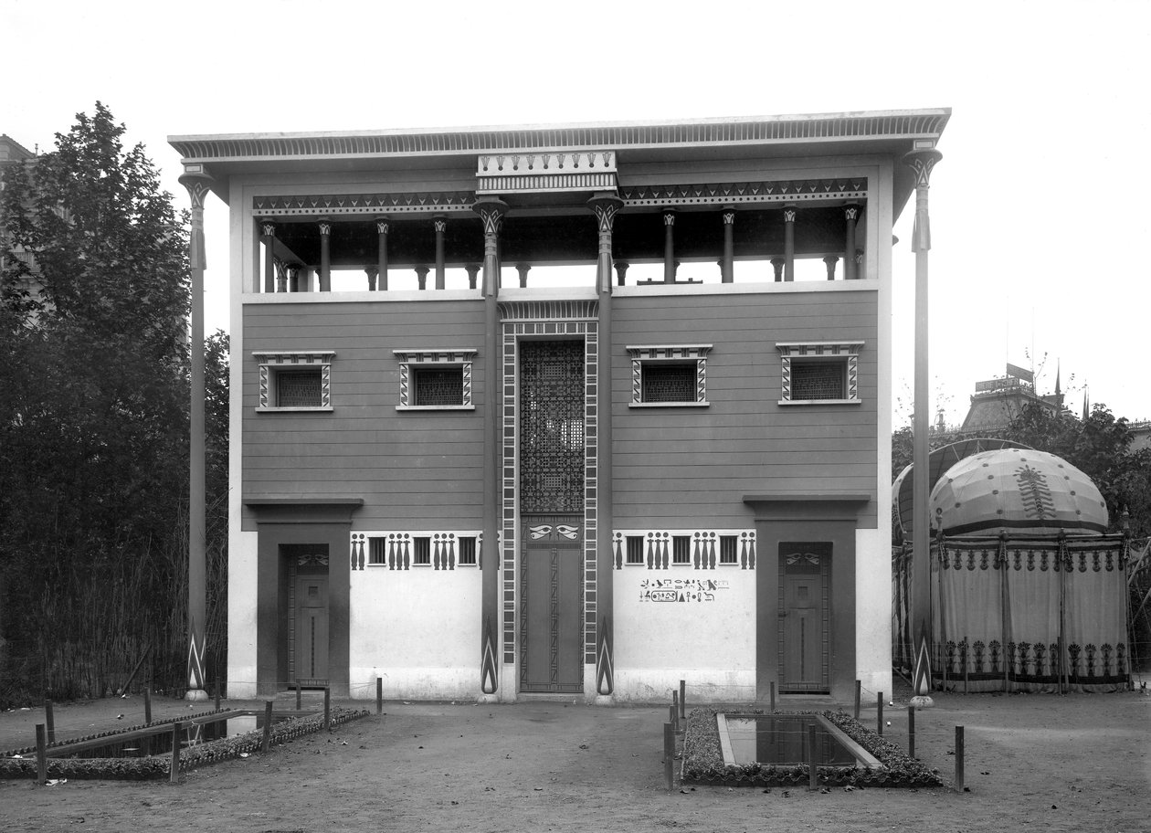 Maison égyptienne, Exposition universelle, Paris, 1889 - Adolphe Giraudon