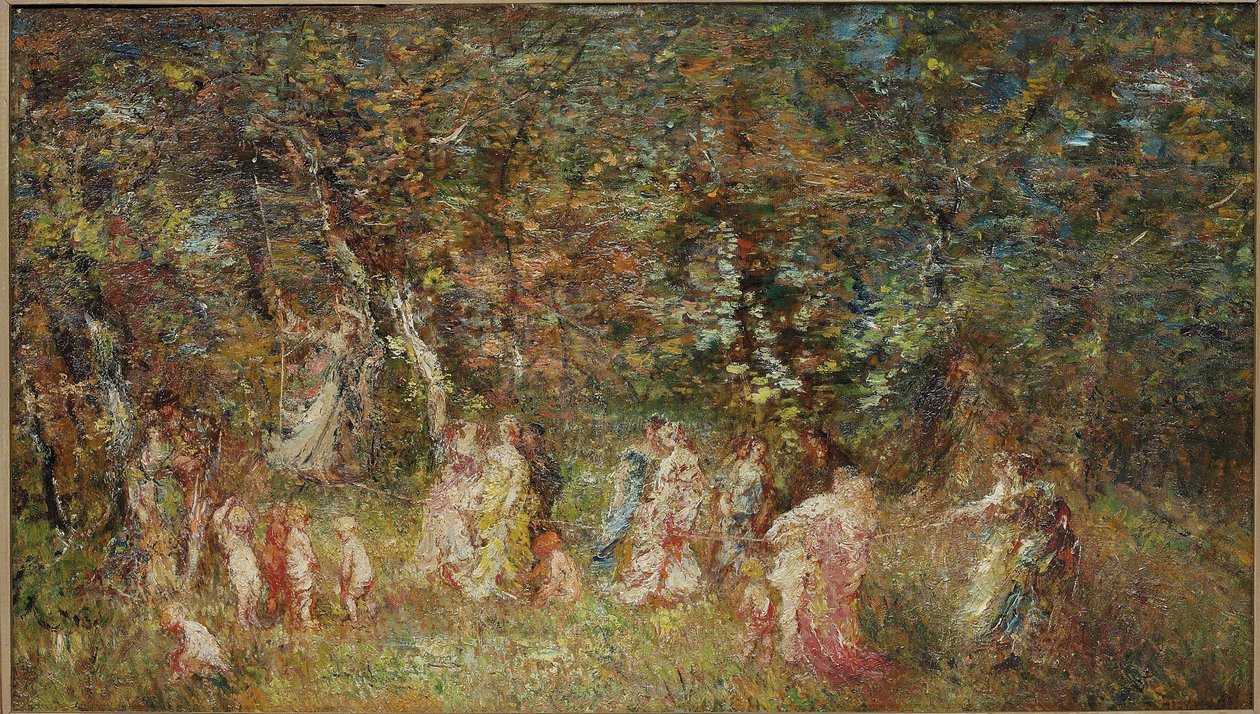 La Balançoire - Adolphe Joseph Thomas Monticelli