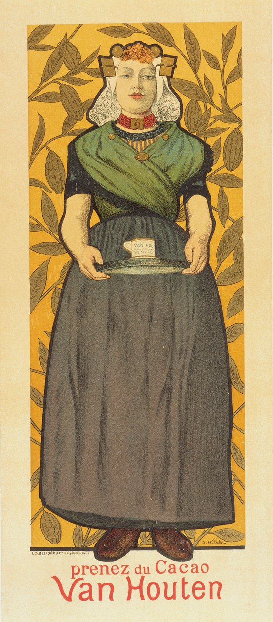Prenez du Cacao Van Houten - Adolphe Leon Willette