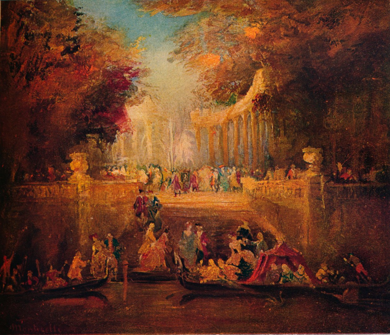 Fête champêtre, vers 1870 - Adolphe Joseph Thomas Monticelli