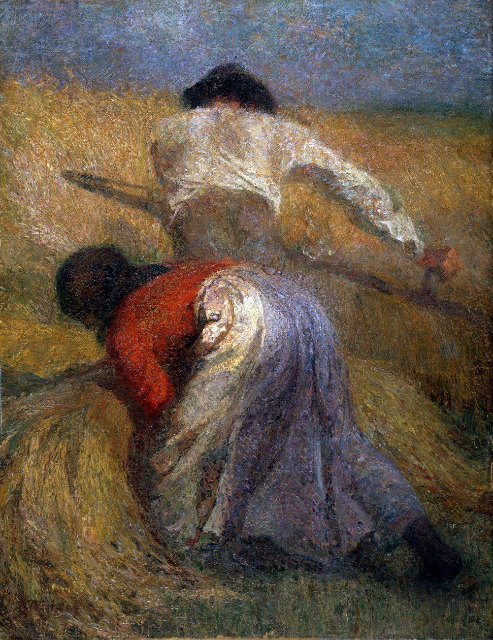 La moisson, 19e siècle - Adolphe Joseph Thomas Monticelli