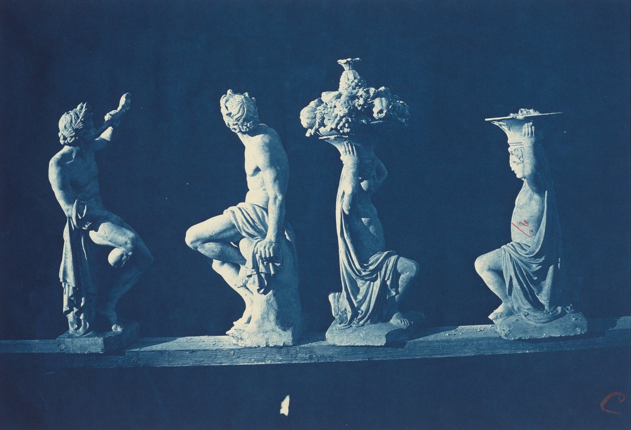 Four Statues,c. 1868 (photo) - Adolphe Terris