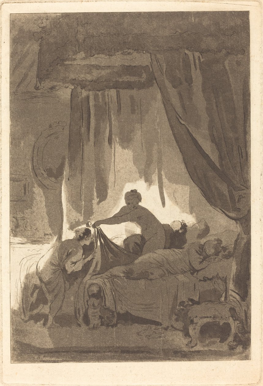 La Joconde - Adolphe Théodore Jules Martial Potémont after Jean Honoré Fragonard
