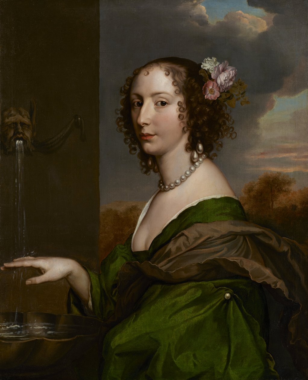 Portrait de Lucy Hay (née Percy), Comtesse de Carlisle (1599 – 5 novembre 1660) - Adriaen Hanneman