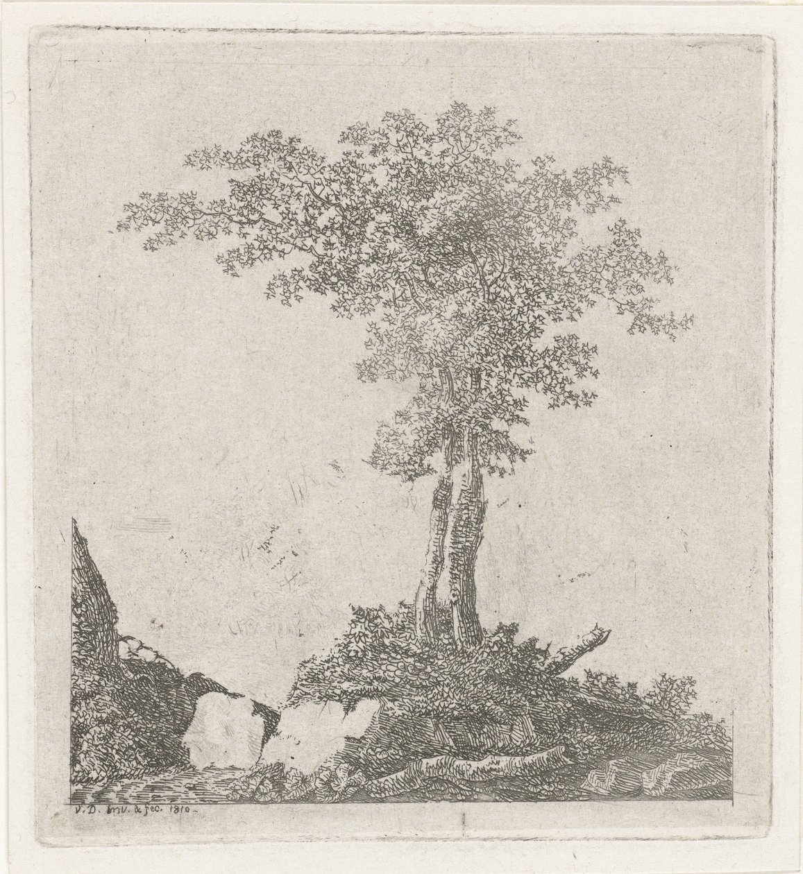 Deux arbres - Adriaan Jacob Willem van Dielen