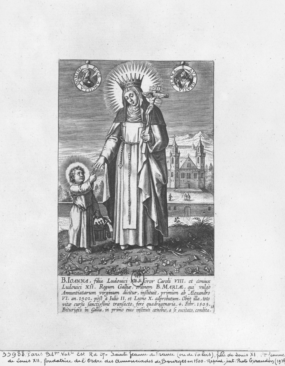 Sainte Jeanne de France et Valois (1464-1505) - Adriaen Collaert