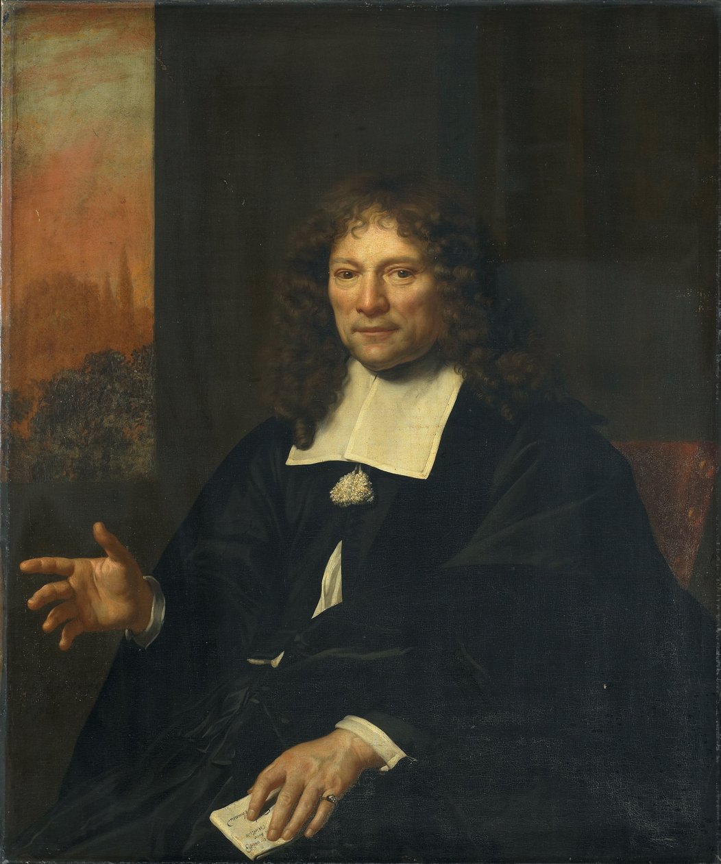 Portrait de Daniel Nielius (1610-1689) - Adriaen Backer