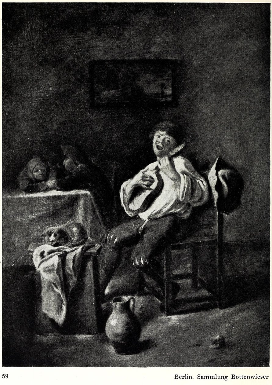 French : Joueur de luth The Guitar Player - Adriaen Brouwer