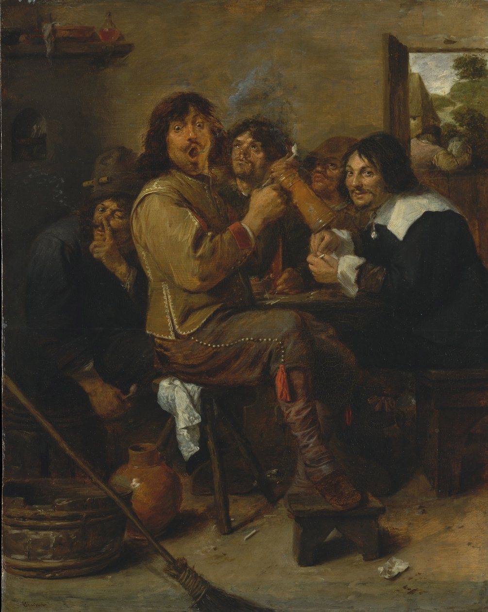 Les Fumeurs - Adriaen Brouwer