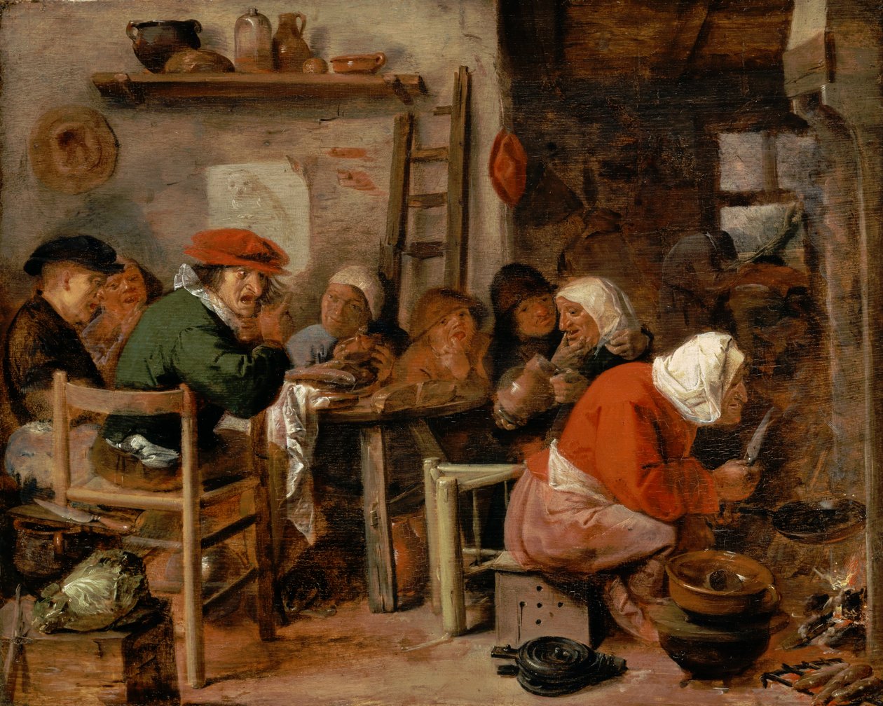 Femme faisant des crêpes - Adriaen Brouwer