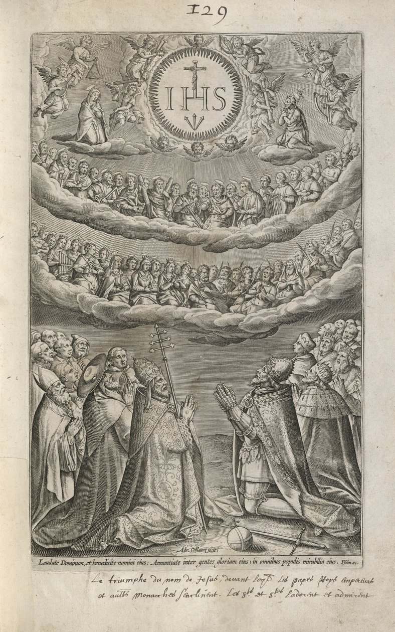 Adoration du nom de Jésus - Adriaen Collaert